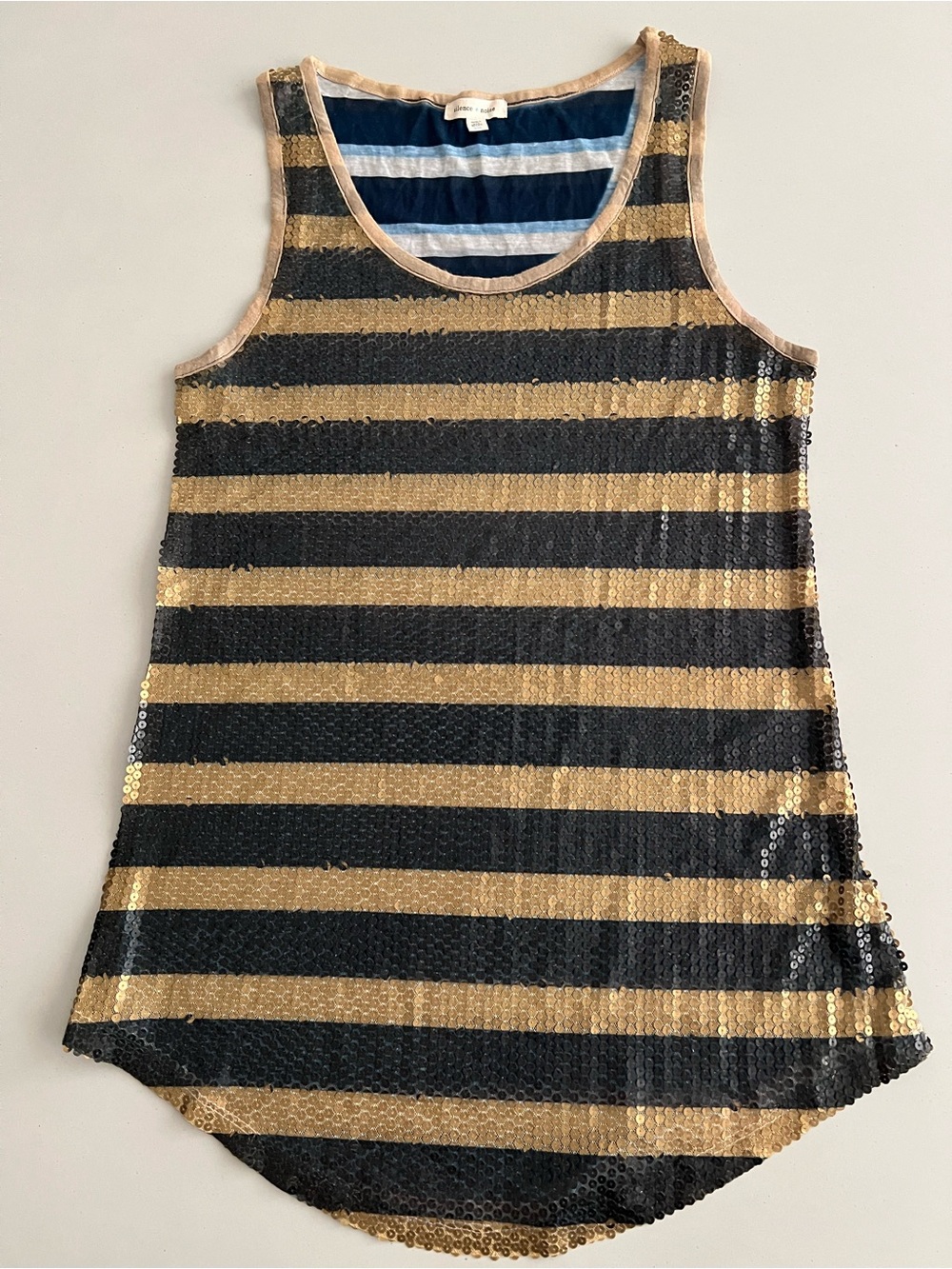 Vintage Y2K Silence & noise sequined tank XS